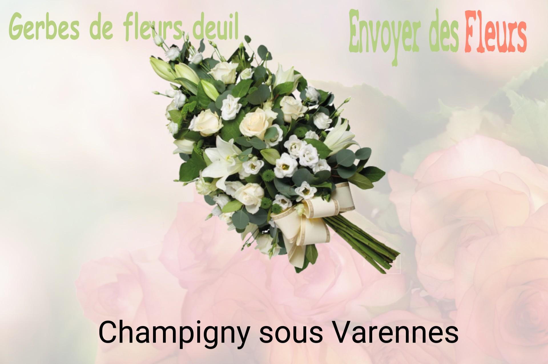 Gerbe de fleurs de deuil livrée à Champigny-sous-Varennes